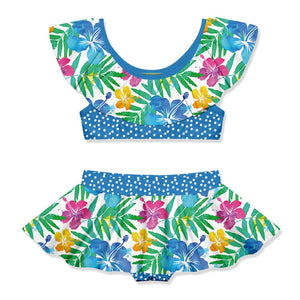 Kids White Hawaiian Neon Skirty 2 - PC - Millieloveslily.com