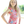 a young girl wearing a Coral Floral Ruffle - Accent One - Piece swimsuit standing outside, lifestyle, front- Millieloveslily.com