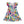 Kids multicolor floral Angel - Sleeve Dress on a white background, front - Millieloveslily.com