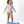 Young girl wearing a white  & turquoise Ocean themed Ruffle - Accent One - Piece Rashguard and white flower sunglasses on a white background, front Millieloveslily.com