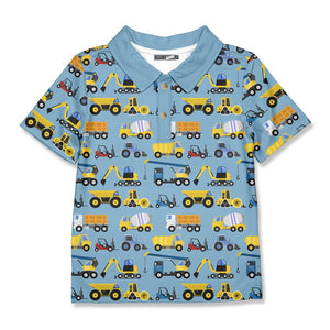 Light Blue Construction Site Polo - Millieloveslily.com