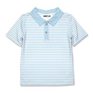 Light Blue Stripe Polo - Millieloveslily.com
