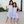 Lilac Stripe Petals Floral Tiered Button - Front Dress - Millieloveslily.com