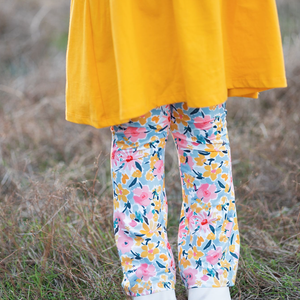 Millie Loves Lily Girls Marigold Tiered Dress and Legging Set - Millieloveslily.com