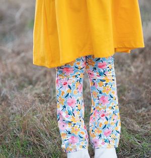 Millie Loves Lily Girls Marigold Tiered Dress and Legging Set - Millieloveslily.com