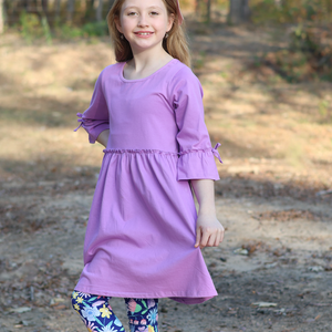 Millie Loves Lily Girls Orchid Petal And Purple Dress And Printed Leggings Set,4 - PCS - Millieloveslily.com