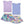 Millie Loves Lily Girls Periwinkle and Orchid Rib Tops and Printed Skorts Set,4 - PCS - Millieloveslily.com
