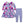 Millie Loves Lily Girls Periwinkle Rose Floral 2 Pocket Dress & Legging Set - Millieloveslily.com