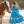 Millie Loves Lily Girls Teal Unicorn Pony Border Angel Sleeve Dress - Millieloveslily.com