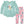 Mint Hi-Low Top & Pink Snow Girl Leggings - Millieloveslily.com