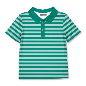 Mint & Ivy Green Stripe Polo - Millieloveslily.com