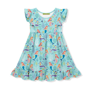 Mint Mermaid Angel - Sleeve Dress - Millieloveslily.com