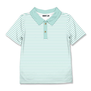 Mint Stripe Polo - Millieloveslily.com