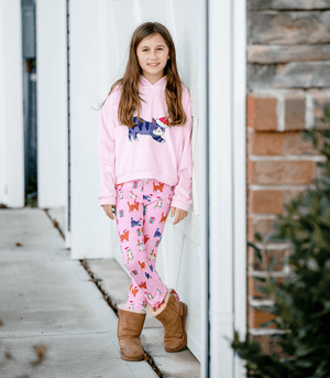 Pink Velour Sweatshirt & Velour Kitty Joggers - Millieloveslily.com