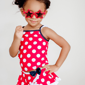 Red Dot Skirted Tankini - Millieloveslily.com