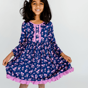 Violet Small Floral Dress - Millieloveslily.com