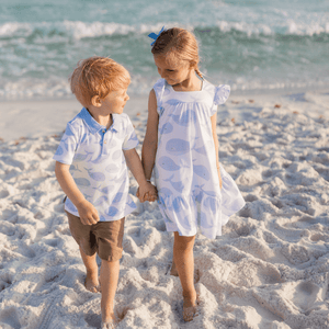 White & Periwinkle Whale Polo - Millieloveslily.com