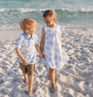 White & Periwinkle Whale Polo - Millieloveslily.com