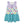 White & Turquoise Bonnie Butterfly Tiered Sleeveless A - Line Dress - Millieloveslily.com