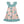 Light Peach & Nile Blue Diminika Unicorn Ruffle-Hem Yoke Dress