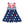 Navy & Red Stars Button-Accent Sleeveless A-Line Dress