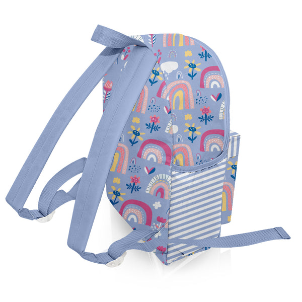Periwinkle & Pink Dot Rainbow Backpack