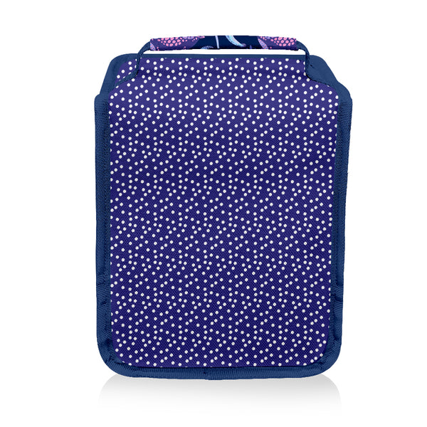 Pink & Navy Stripe Boho Dinosaur Lunch Bag