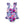 Load image into Gallery viewer, Periwinkle &amp; Fuchsia Rose Ruffle One-Piece
