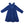 Load image into Gallery viewer, Navy Rosette Ruffle-Trim Hooded Swing Coat
