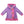 Load image into Gallery viewer, Purple Flower-Detail Ruffle-Trim Hooded Coat
