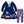Load image into Gallery viewer, Navy Dino Jane Button-Accent A-Line Dress &amp; Leggings
