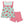 Turquoise Stripe & Watermelon Angel-Sleeve Top & Dot Shorts