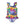 kids multicolored mermaid scale print one piece swimsuit on a white background, front